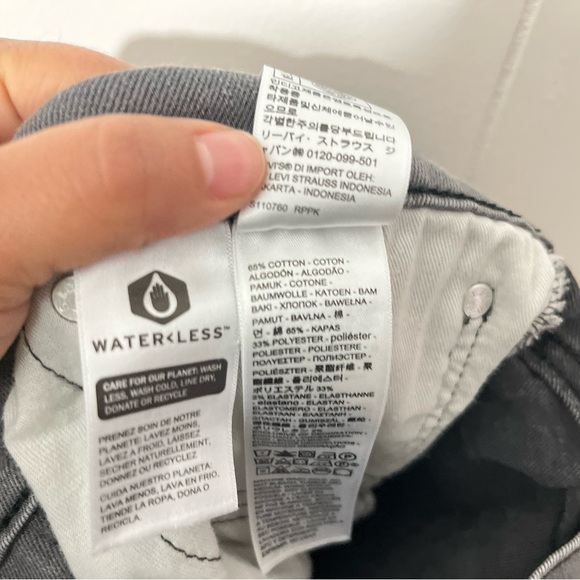 LEVIS 511 Jeans Mens GraySize 32x30 - Picture 9 of 11